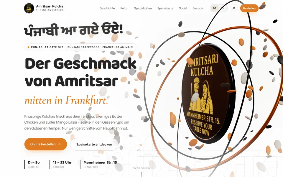 Amritsari Kulcha website